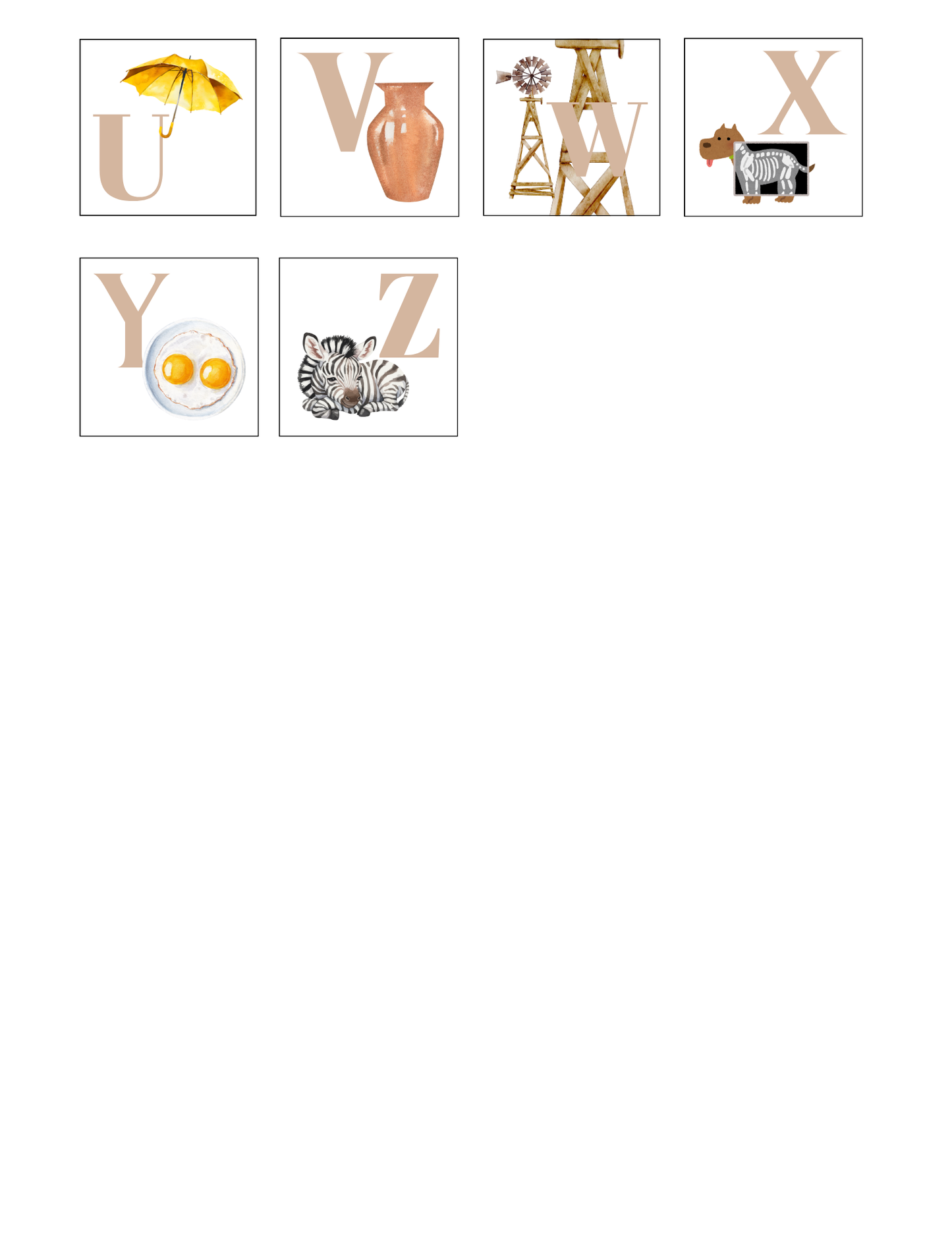 Ranch Alphabet Set