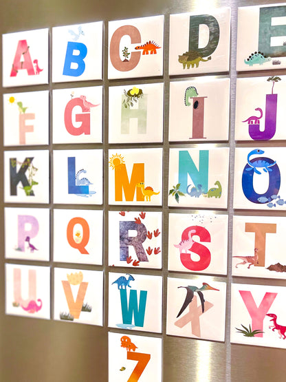 Dinosaur Alphabet Magnet Set