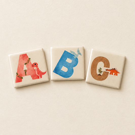 Dinosaur Alphabet Magnet Set